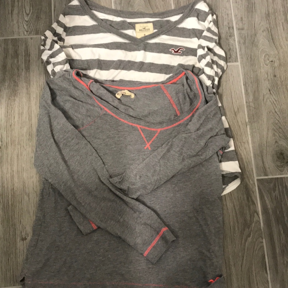 Hollister long sleeve tees